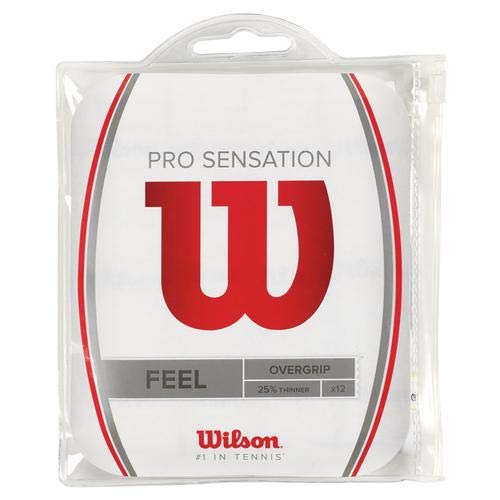 Wilson Pro Overgrip Sensation, Noir, 12 Pièces