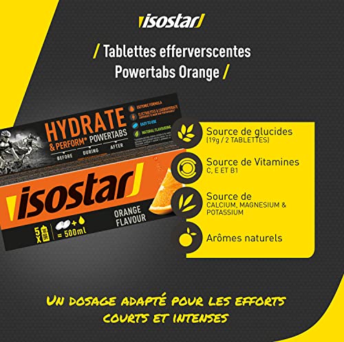 Isostar - Tablettes Effervescentes pour Boisson Isotonique - 10 Tablettes