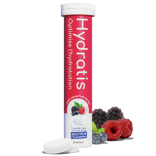 HYDRATIS - Pastilles Effervescentes Fruits des Bois- 20 Pastilles