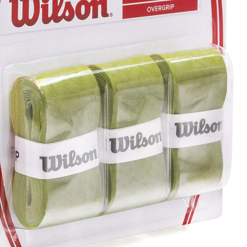 Wilson Pro Soft Overgrip, Vert, 3 Pièces