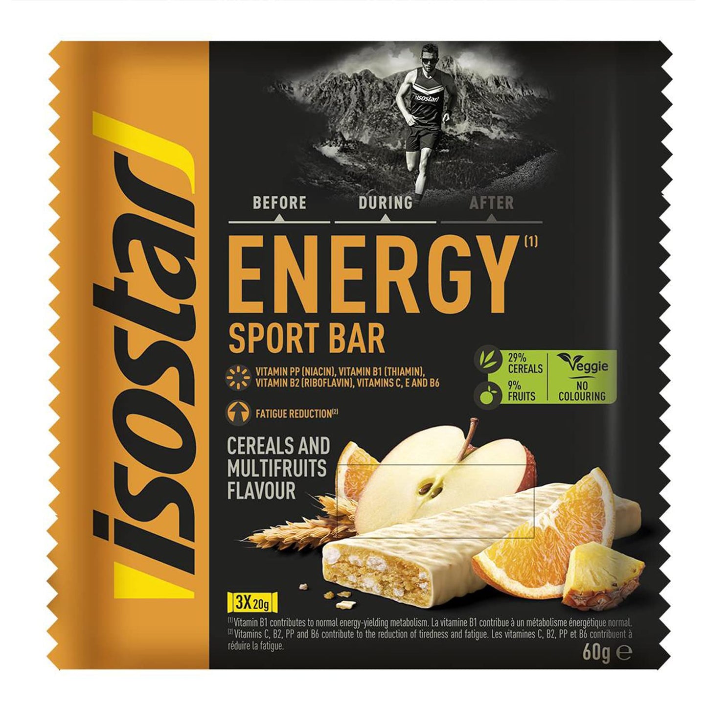 Isostar - Barres énergétiques Source De Glucides - Apport En Energie - 3x20 G