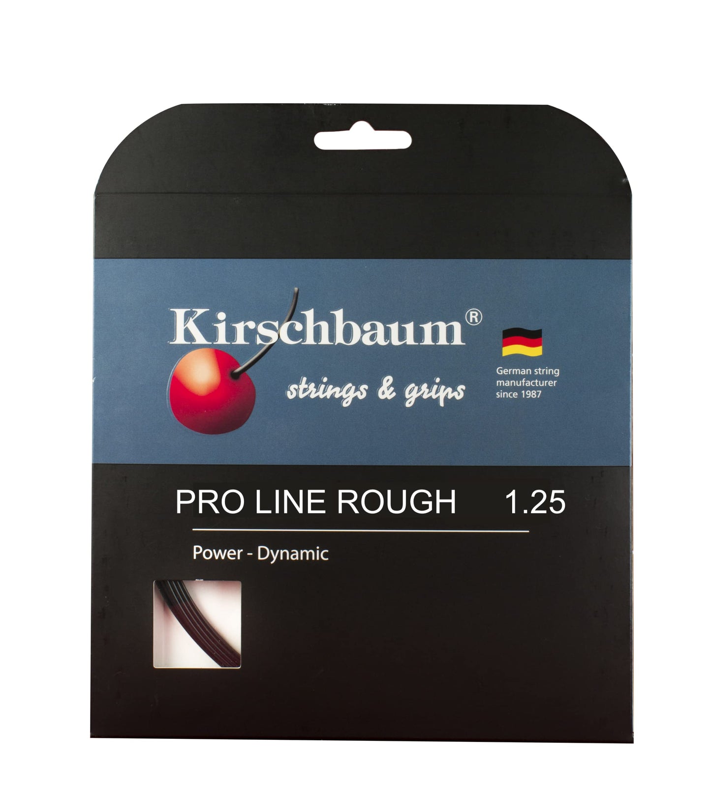 Kirschbaum PRO LINE ROUGH, Noir, 1,25 mm