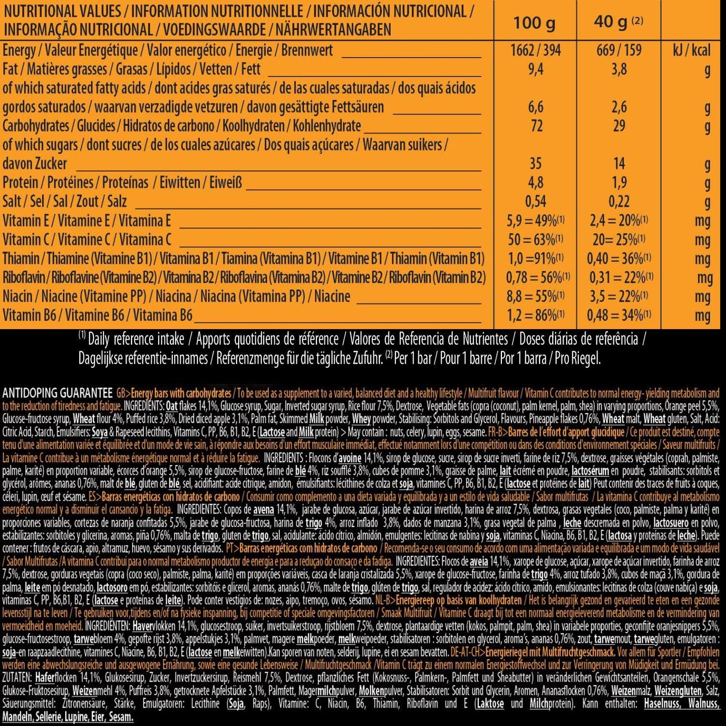 Isostar - Barres énergétiques Source De Glucides - Apport En Energie - 3x20 G